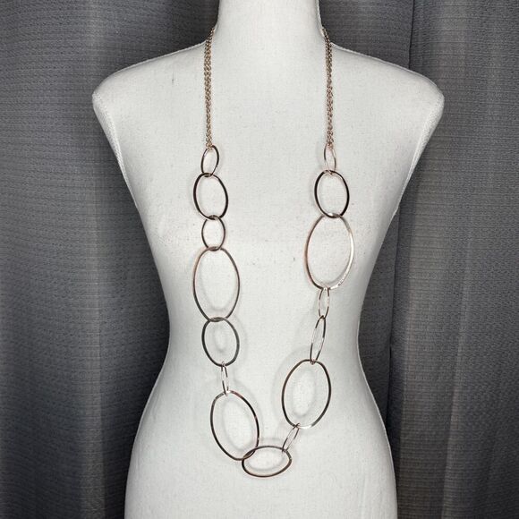 Set Of Two GOLDTONE Statement Necklaces - Picture 8 of 11